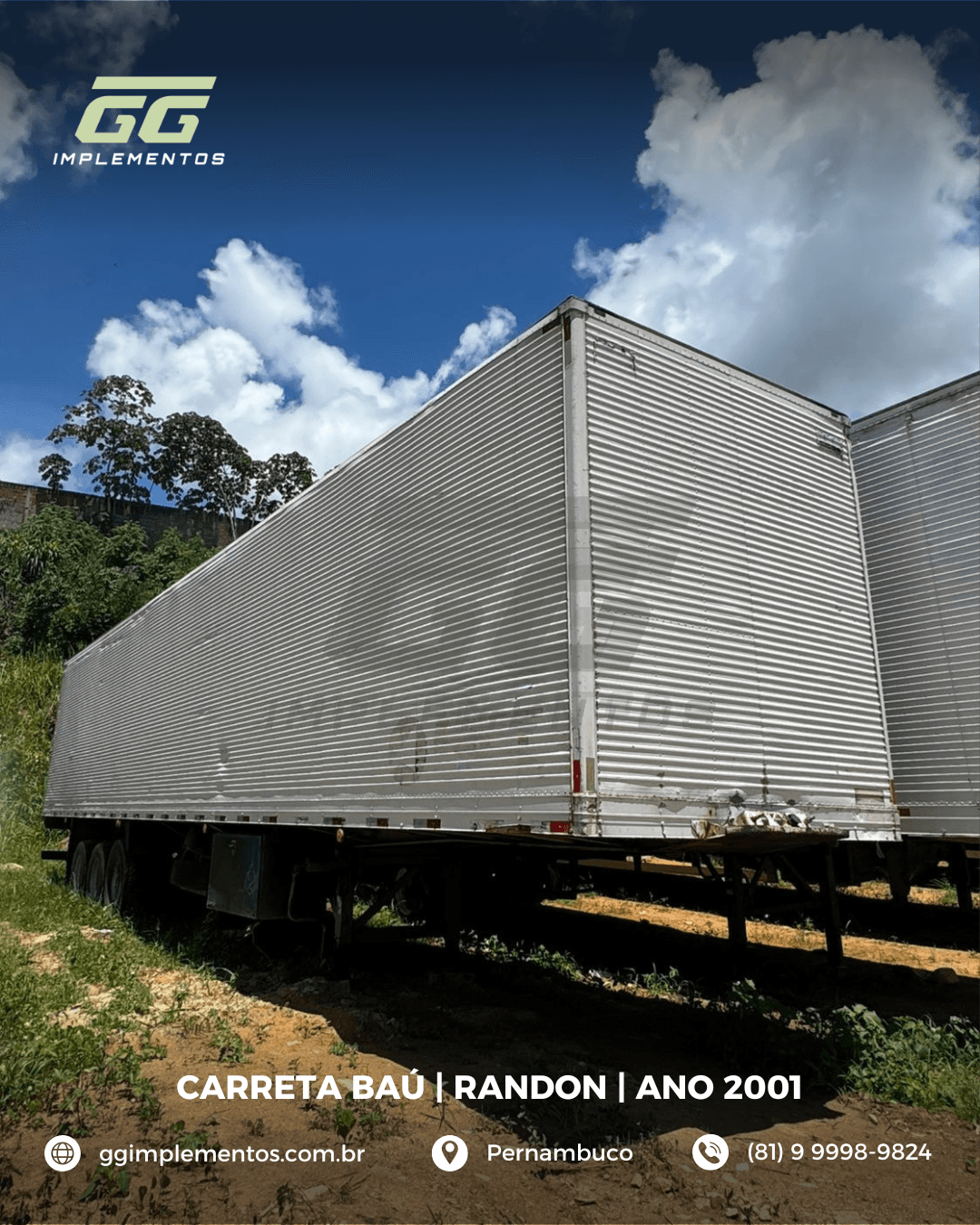 Carreta Baú Randon 2001